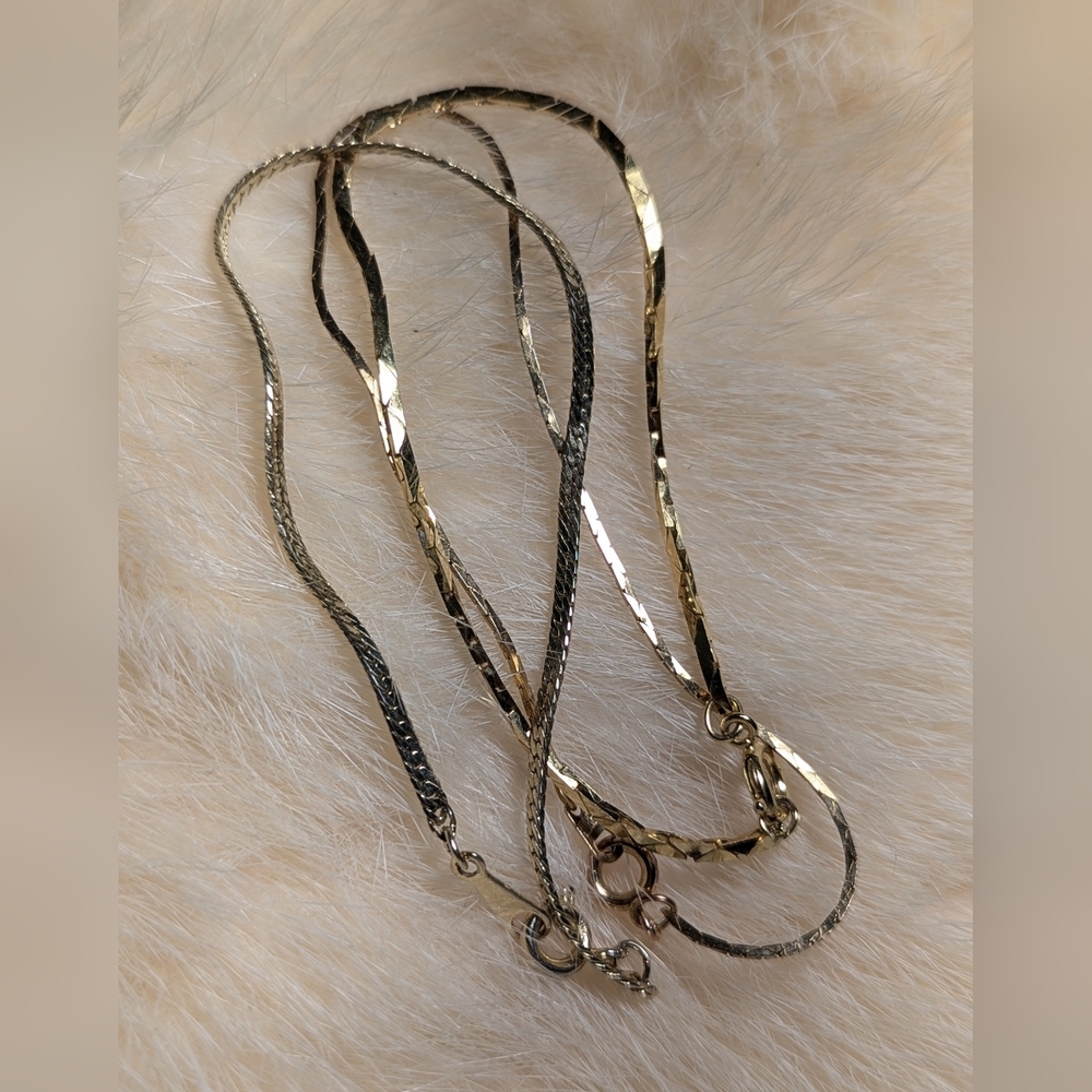3" Gold plated Chain 3 bracelets ring clasps